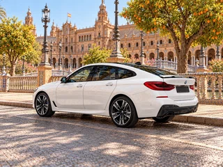 2024 BMW 6 серии Gran Turismo 630i xDrive IV (G32) Рестайлинг, белый, 9200000 рублей, вид 4