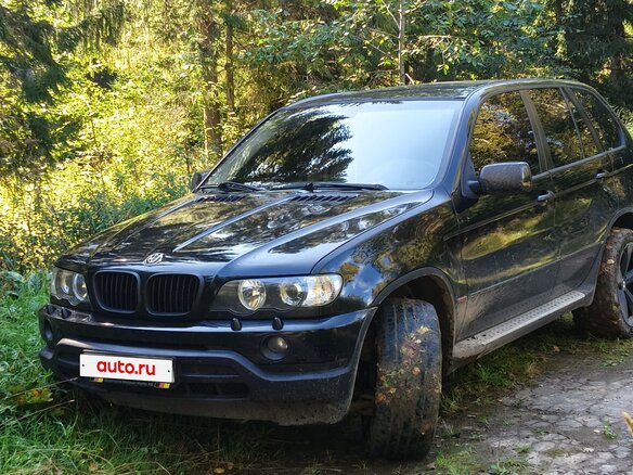 2003 BMW X5 3.0i I (E53), чёрный, 800000 рублей