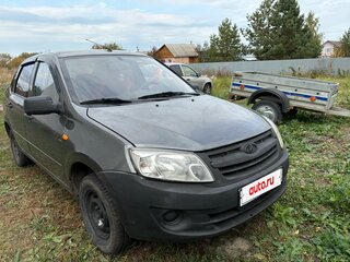 2013 Lada (ВАЗ) Granta I, серебристый, 360000 рублей, вид 3