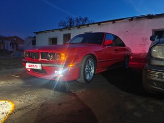 1988 BMW 5 серии 520i III (E34), красный, 700000 рублей, вид 1
