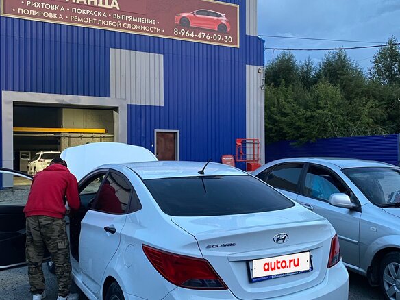 2016 Hyundai Solaris I Рестайлинг, белый, 680000 рублей - вид 7