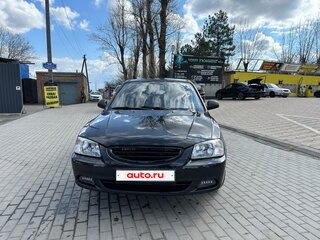 2008 Hyundai Accent ТагАЗ II, чёрный, 425000 рублей, вид 2
