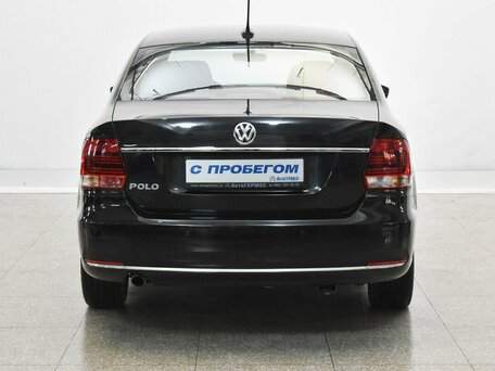 2017 Volkswagen Polo V Рестайлинг, чёрный, 1125000 рублей, вид 3