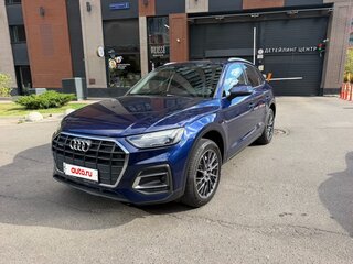 2021 Audi Q5 45 TFSI II (FY) Рестайлинг, синий, 4500000 рублей, вид 1
