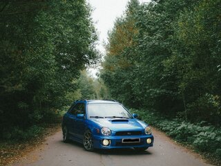 2001 Subaru Impreza WRX II, синий, 750000 рублей, вид 4