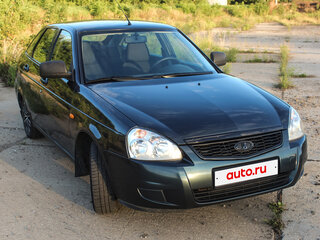 2013 Lada (ВАЗ) Priora I Рестайлинг, зелёный, 450000 рублей, вид 2