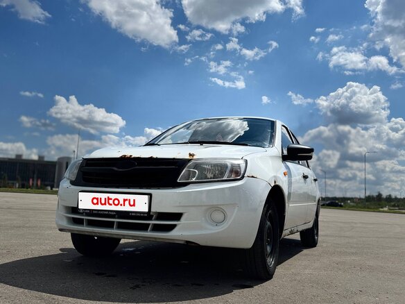2012 Lada (ВАЗ) Granta I, белый, 200000 рублей - вид 4