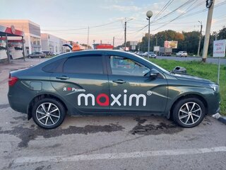 2017 Lada (ВАЗ) Vesta I, зелёный, 725000 рублей, вид 3
