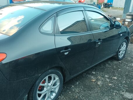 2008 Hyundai Elantra IV (HD), чёрный, вид 2