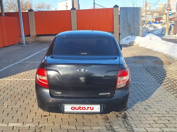 2012 Lada (ВАЗ) Granta I, чёрный, 300000 рублей - вид 3