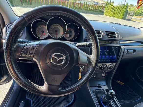 2007 Mazda 3 I (BK) Рестайлинг, синий, 499000 рублей - вид 9