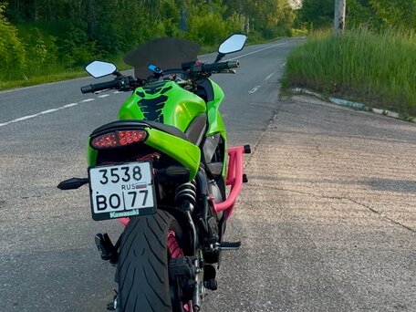 2009 Kawasaki ER-6F (Ninja 650R), зелёный, 270000 рублей, вид 4