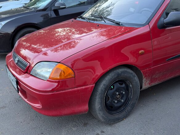 2002 Suzuki Swift II Рестайлинг, красный, 165000 рублей - вид 2