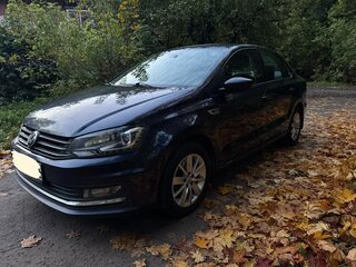 2016 Volkswagen Polo V Рестайлинг, синий, 1250000 рублей, вид 1