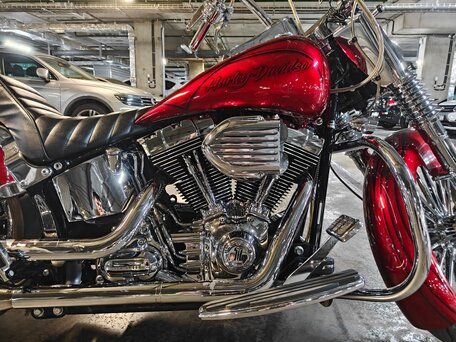 2007 Harley-Davidson Softail Deluxe, красный, 1150000 рублей, вид 5