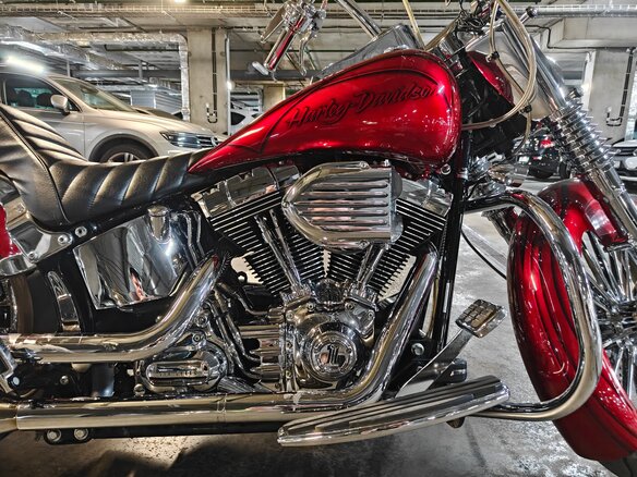 2007 Harley-Davidson Softail Deluxe, красный - вид 4