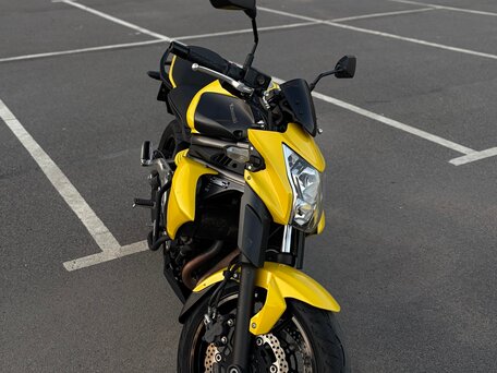 2012 Kawasaki ER-6N, жёлтый, 410000 рублей, вид 5