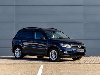 2014 Volkswagen Tiguan I Рестайлинг, синий, 1395000 рублей, вид 3