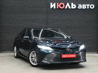 2018 Toyota Camry VIII (XV70), синий, 2800000 рублей, вид 3