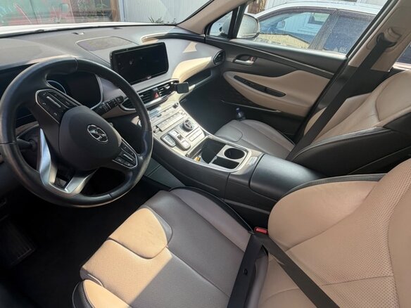 2023 Hyundai Santa Fe IV Рестайлинг, белый, 3500000 рублей - вид 6