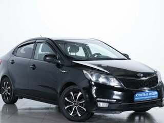 2016 Kia Rio III Рестайлинг, чёрный, 979000 рублей, вид 1