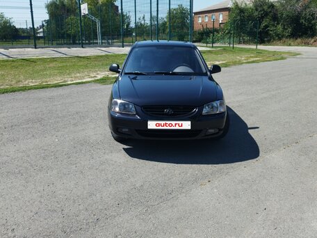 2008 Hyundai Accent ТагАЗ II, чёрный, 440000 рублей, вид 2