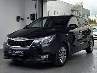 2016 Kia Rio III Рестайлинг, чёрный, 1329000 рублей, вид 1