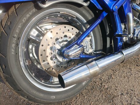 2004 Harley-Davidson CVO Limited, синий, 1199000 рублей, вид 4