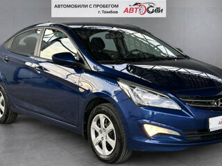 2015 Hyundai Solaris I Рестайлинг, синий, 1050000 рублей, вид 4
