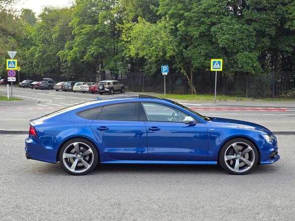 2016 Audi S7 I (4G) Рестайлинг, синий, 5000000 рублей - вид 4