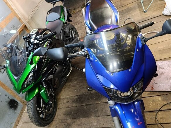 2001 Honda CB 600S, синий, 420000 рублей - вид 19