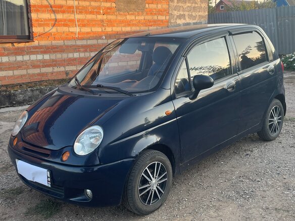 2008 Daewoo Matiz I Рестайлинг, синий, 105000 рублей - вид 1