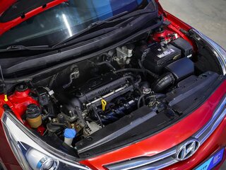 2014 Hyundai Solaris I Рестайлинг, красный, 970000 рублей, вид 5