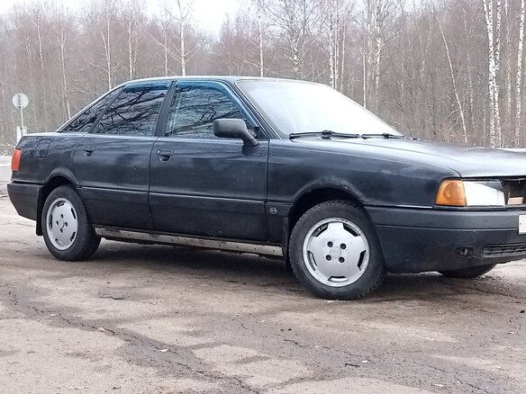 1991 Audi 80 IV (B3), чёрный, 125000 рублей - вид 3