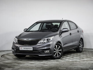 2015 Kia Rio III Рестайлинг, серый, 1062456 рублей, вид 1
