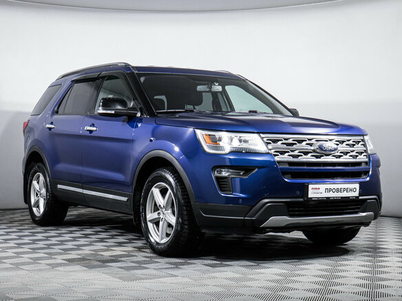 2018 Ford Explorer V Рестайлинг 2, синий, 3269000 рублей - вид 2