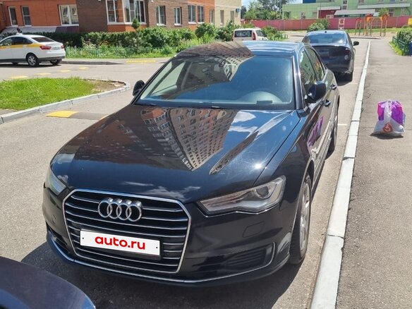 2016 Audi A6 IV (C7) Рестайлинг, чёрный, 1600000 рублей