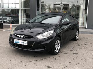 2013 Hyundai Solaris I, чёрный, 552000 рублей, вид 1