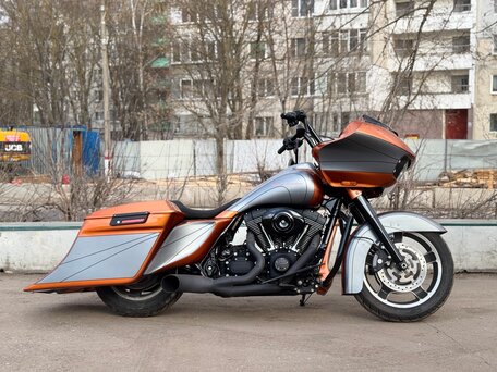 2011 Harley-Davidson Road Glide, оранжевый, 1250000 рублей, вид 3