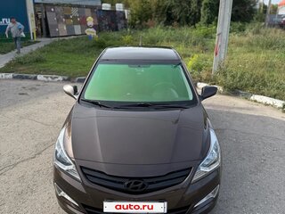 2016 Hyundai Solaris I Рестайлинг, коричневый, 1140000 рублей, вид 2
