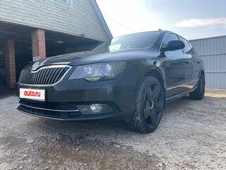 2014 Skoda Superb DSG II Рестайлинг, чёрный, 1100000 рублей, вид 2