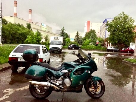1996 Triumph Trophy 1200, зелёный, 290000 рублей, вид 1