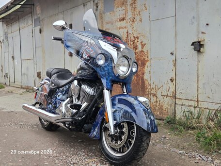 2014 Indian Chieftain, синий, 1200000 рублей, вид 2