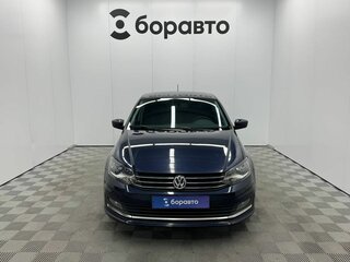 2017 Volkswagen Polo V Рестайлинг, синий, 1199000 рублей, вид 3