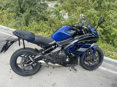 2015 Kawasaki Ninja 400, синий, 390000 рублей, вид 5