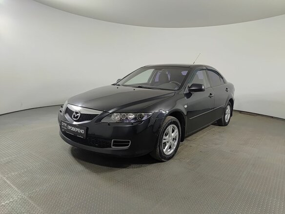 2007 Mazda 6 I (GG) Рестайлинг, чёрный, 381850 рублей