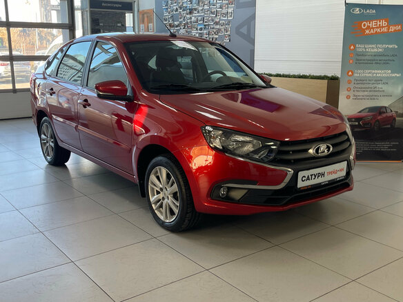2019 Lada (ВАЗ) Granta I Рестайлинг, красный, 780000 рублей - вид 3