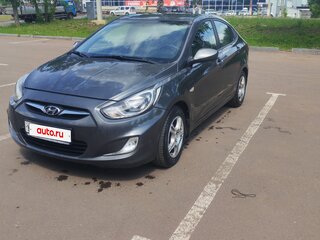 2012 Hyundai Solaris I, чёрный, 780000 рублей, вид 2