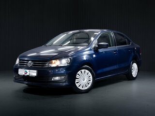 2016 Volkswagen Polo V Рестайлинг, синий, 1030000 рублей, вид 3