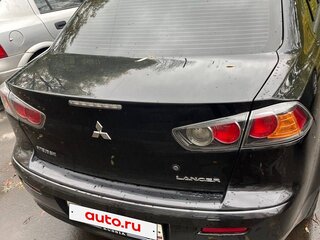 2012 Mitsubishi Lancer X Рестайлинг, чёрный, 590000 рублей, вид 4